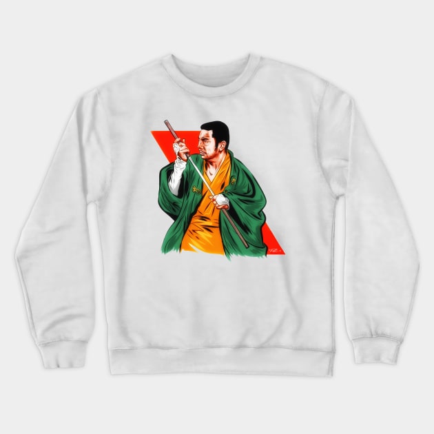 Shintaro Katsu - An illustration by Paul Cemmick Crewneck Sweatshirt by PLAYDIGITAL2020